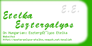 etelka esztergalyos business card